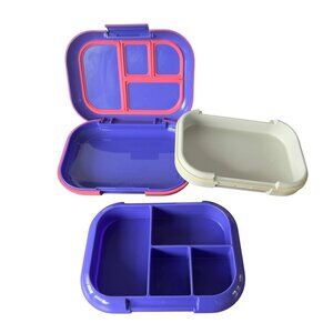 BENTGO CHILL Kids Leak-Proof Freezer Lunch Box Purple Pink School Meal Bento Box